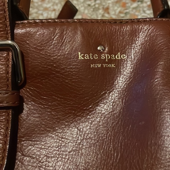 KATE SPADE Brown Leather Crossbody Convertible Handbag - Picture 5 of 11